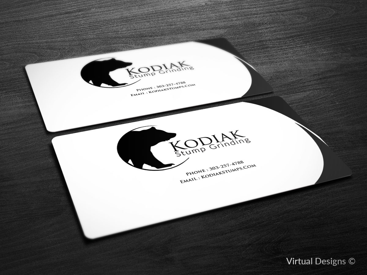 Diseño de Tarjeta de Presentación por SyncFuse™ Solutions para Kodiak Stump Grinding | Diseño #8006625
