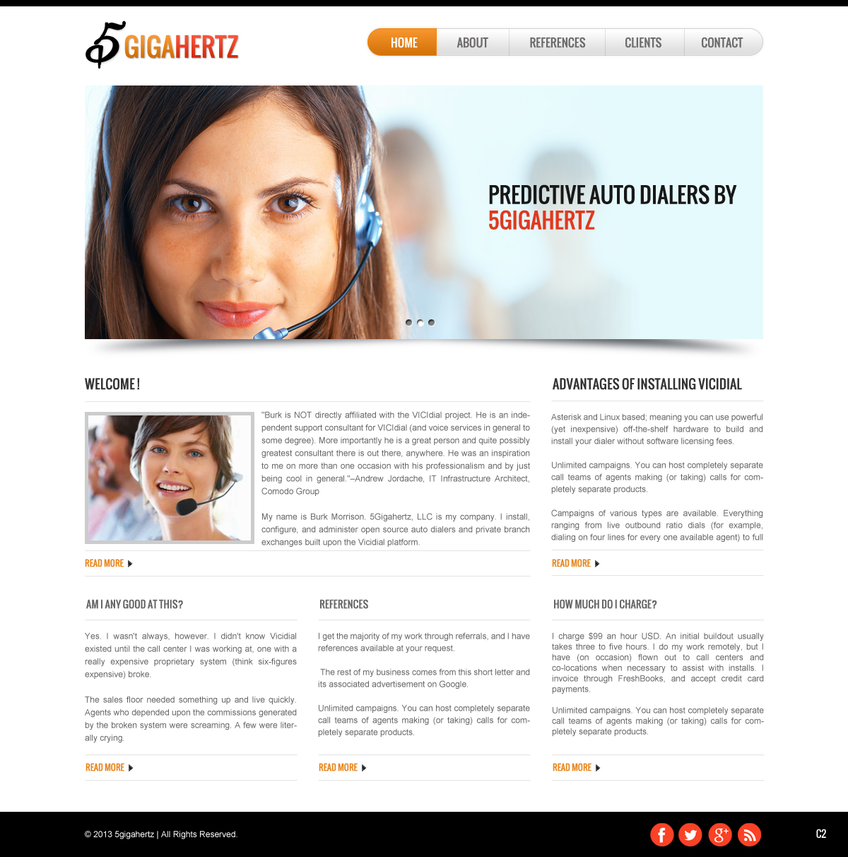 Web Design by pb for 5Gigahertz, LLC | Design #1958927