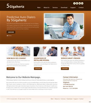 Web Design by pb for 5Gigahertz, LLC | Design: #1958934