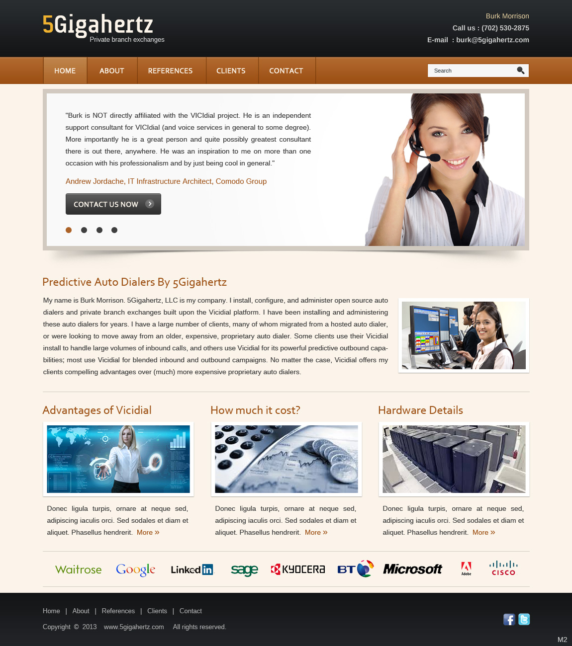 Web Design by pb for 5Gigahertz, LLC | Design #1958936