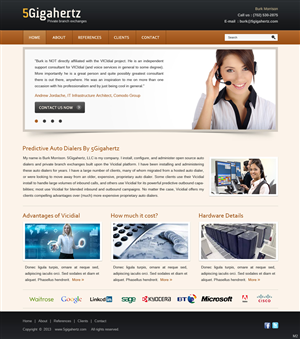 Web Design by pb for 5Gigahertz, LLC | Design: #1958936
