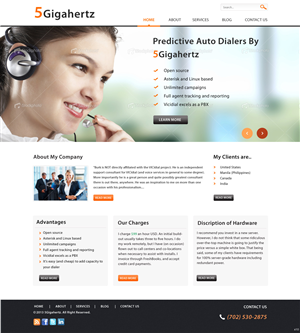 Web Design by pb for 5Gigahertz, LLC | Design: #1964286