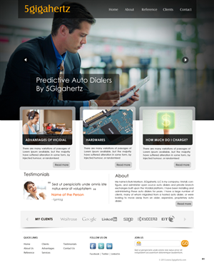 Web Design by pb for 5Gigahertz, LLC | Design: #1964287