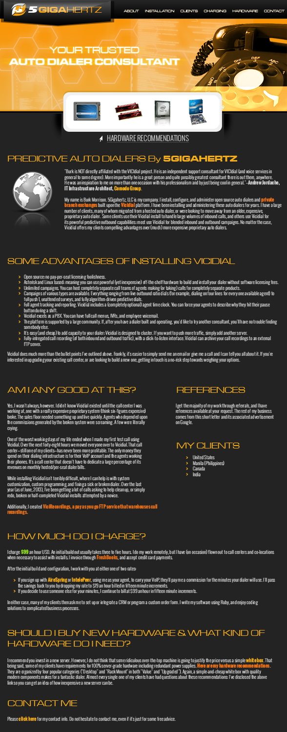 Web Design by jeckx2 for 5Gigahertz, LLC | Design #1959063