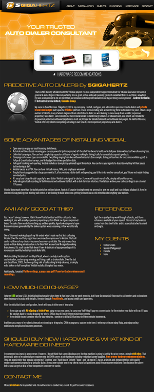 Web Design by jeckx2 for 5Gigahertz, LLC | Design: #1959063
