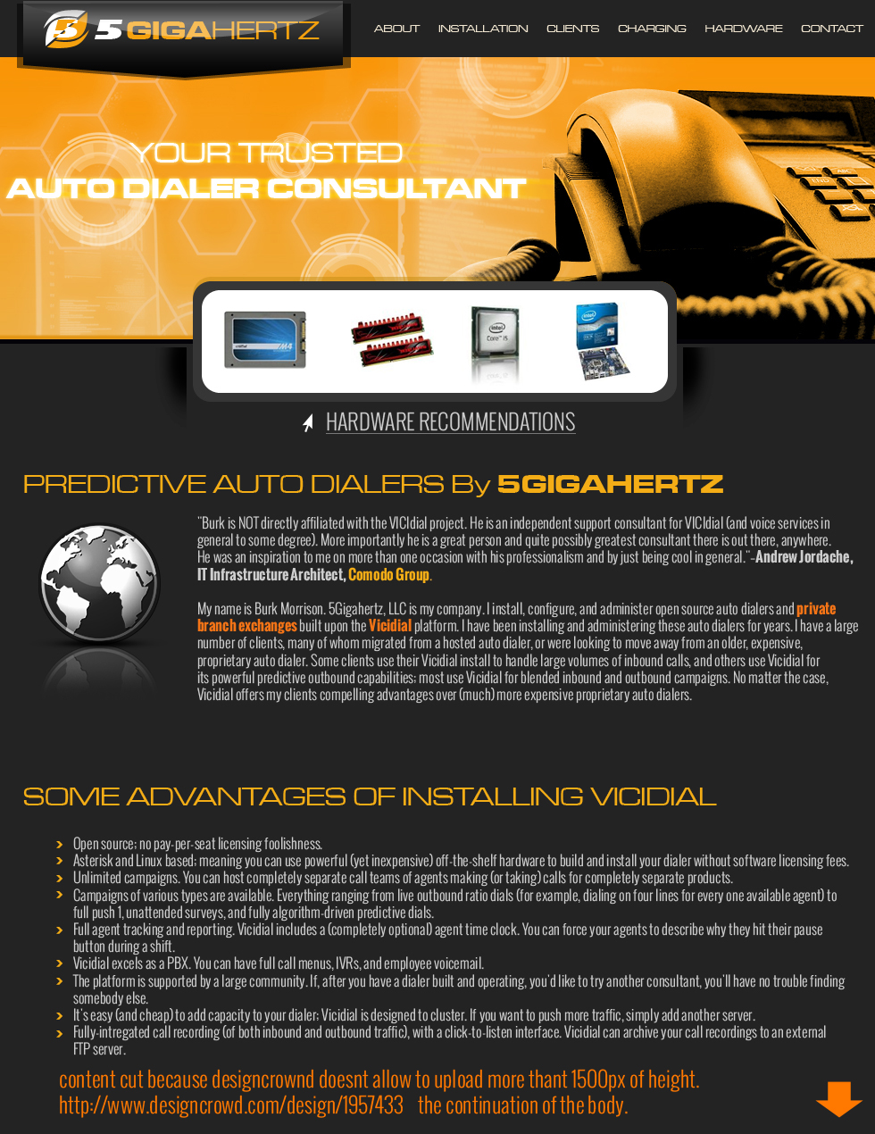 Web Design by jeckx2 for 5Gigahertz, LLC | Design #1993174