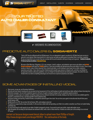Web Design par jeckx2 pour 5Gigahertz, LLC | Design #1993174
