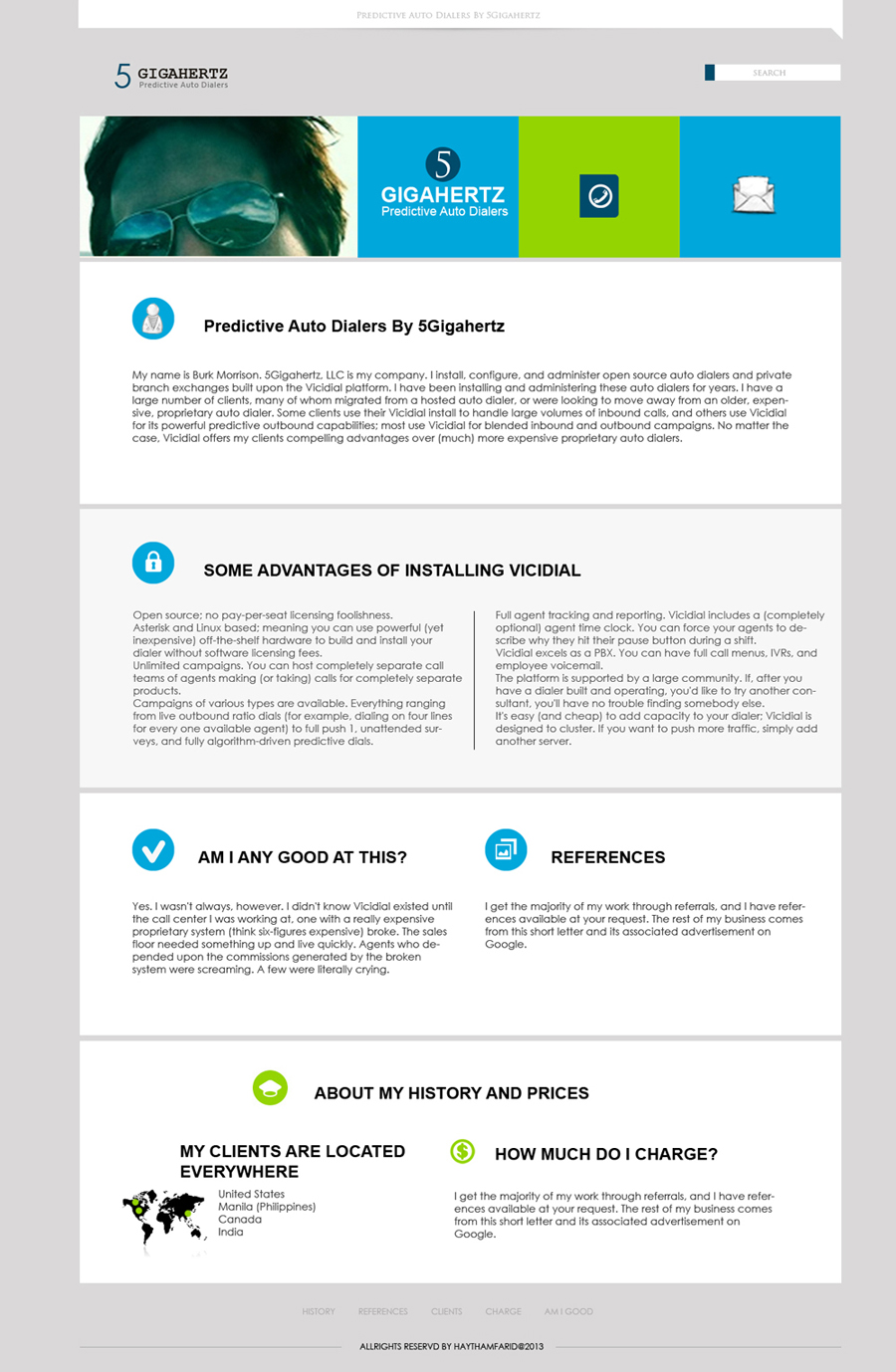 Web Design by haythamfarid for 5Gigahertz, LLC | Design #1995658