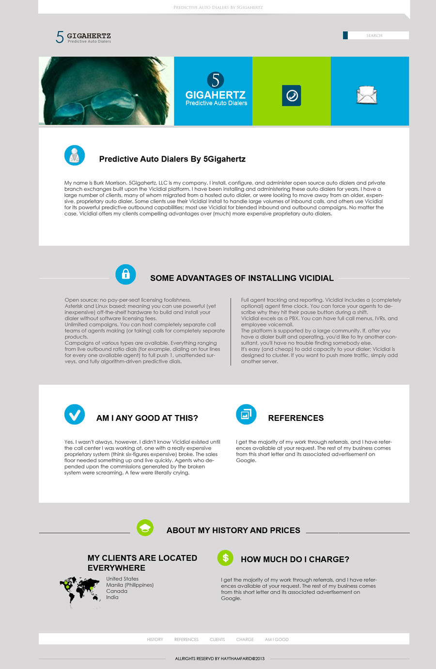 Web Design by haythamfarid for 5Gigahertz, LLC | Design #1995709