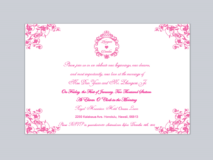 wedding invitation card