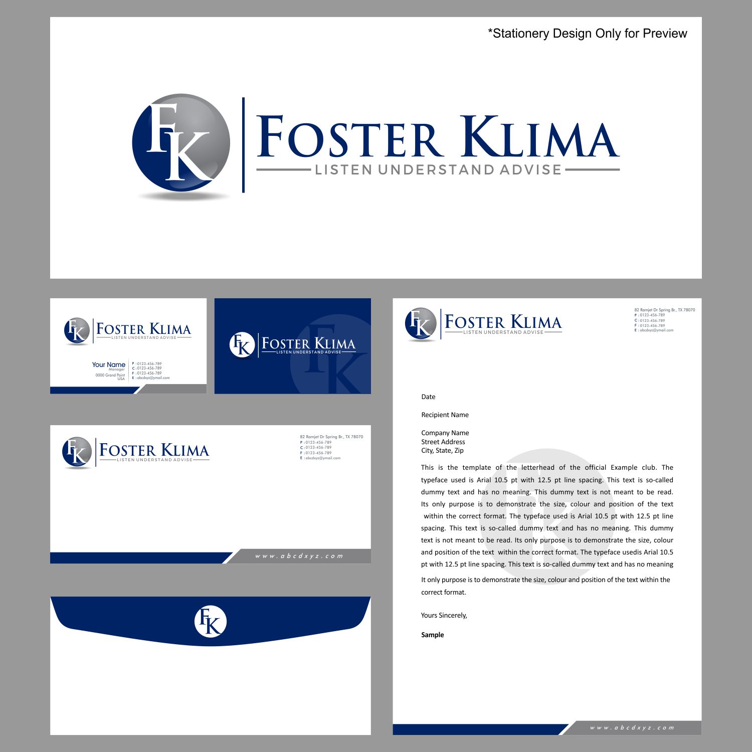 Logo Design by Jenny for Foster Klima & Company, Inc. | Design: #8767870