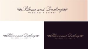 Blume and Darling Weddings and Events | Logo Design by Birdcage