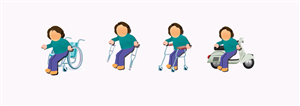 Mobility Aids/Equipment Vector Icons | Design Icône par eyeCandy