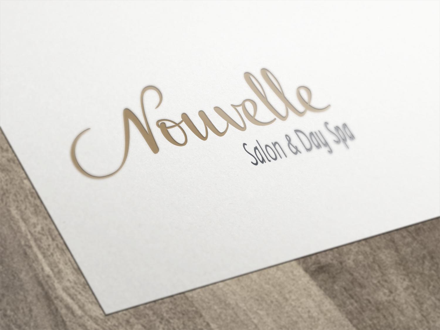Logo Design by stelian for Nouvelle Salon & Day Spa | Design #8171032