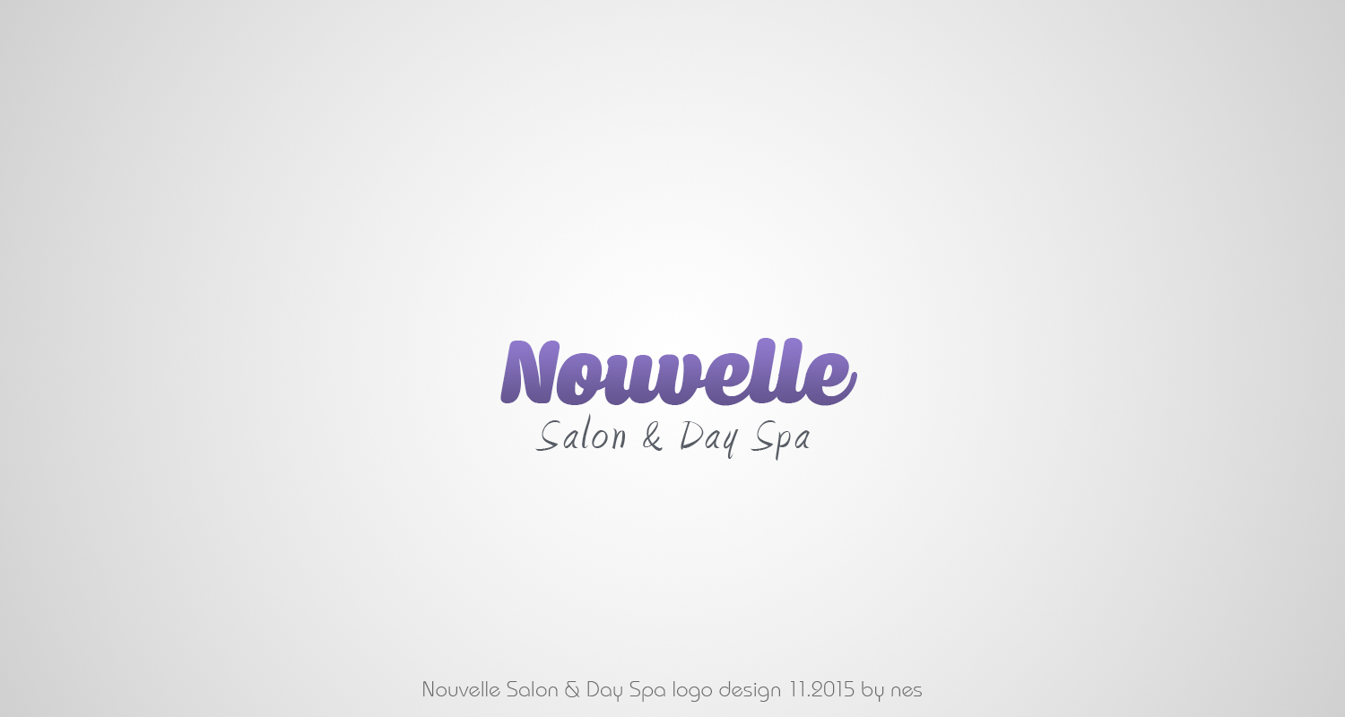 Logo Design by stelian for Nouvelle Salon & Day Spa | Design #8171057