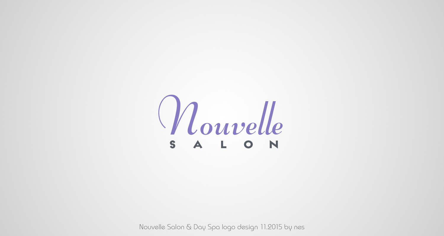 Logo Design by stelian for Nouvelle Salon & Day Spa | Design #8171071