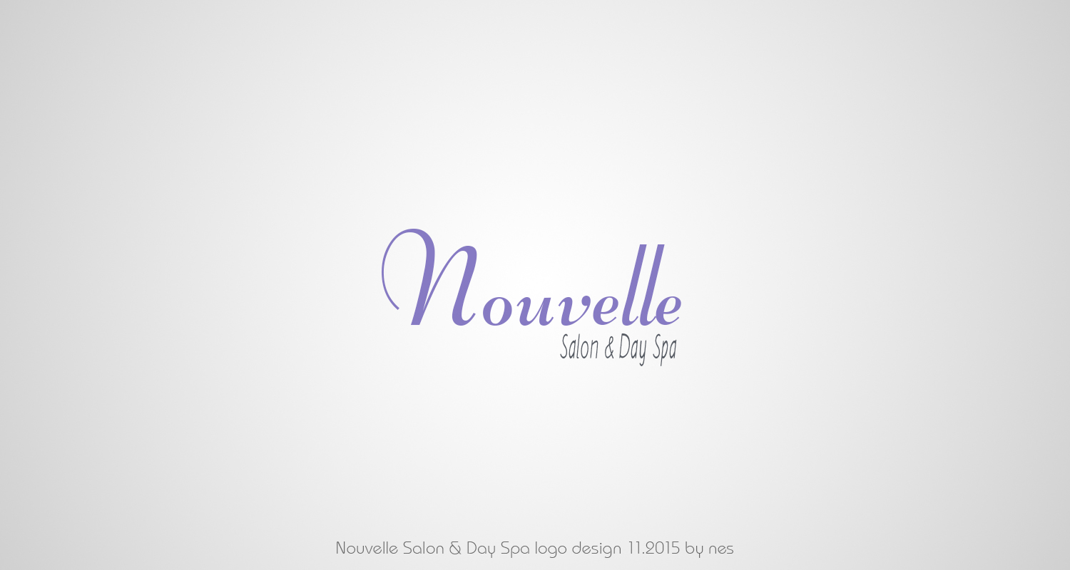 Logo Design by stelian for Nouvelle Salon & Day Spa | Design #8171072
