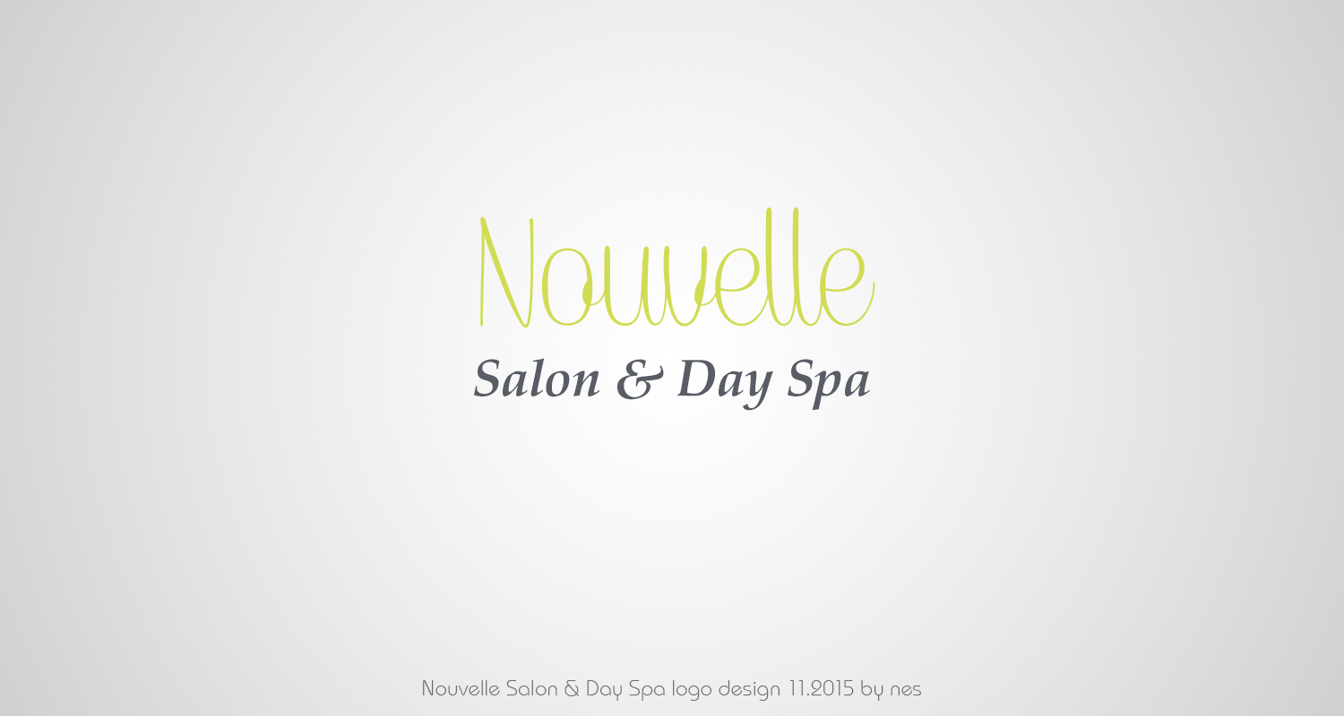 Logo Design by stelian for Nouvelle Salon & Day Spa | Design #8171079