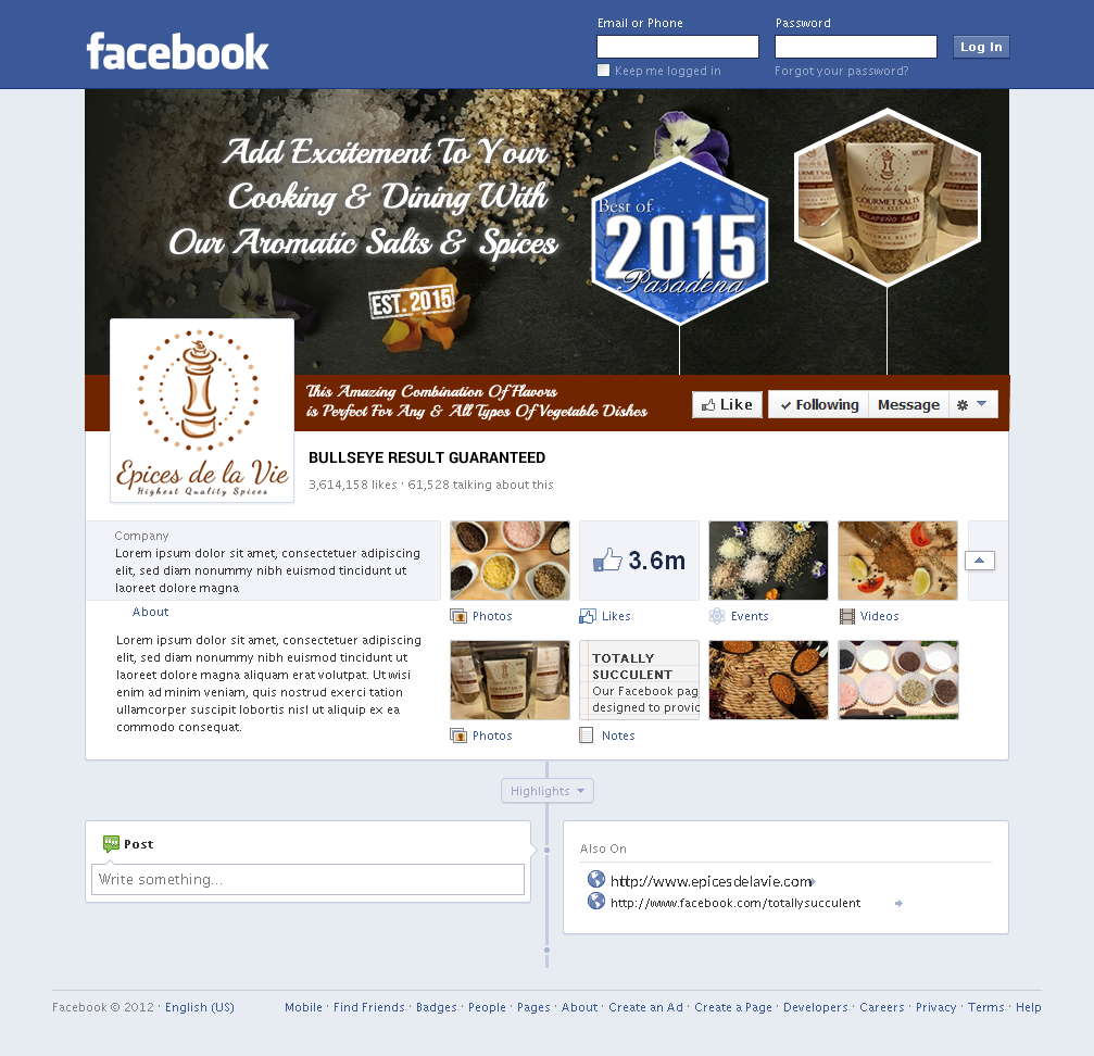 Facebook Design by Sbss for this project | Design #8403327