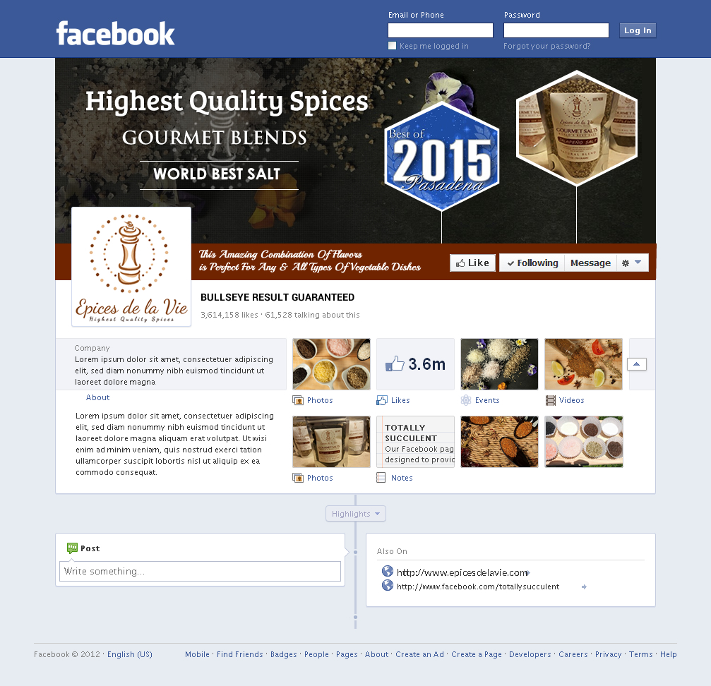 Diseño de Facebook por Sbss para este proyecto | Diseño #8403333