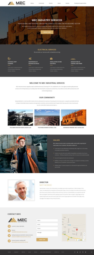 Mining and Labour hire business needs website