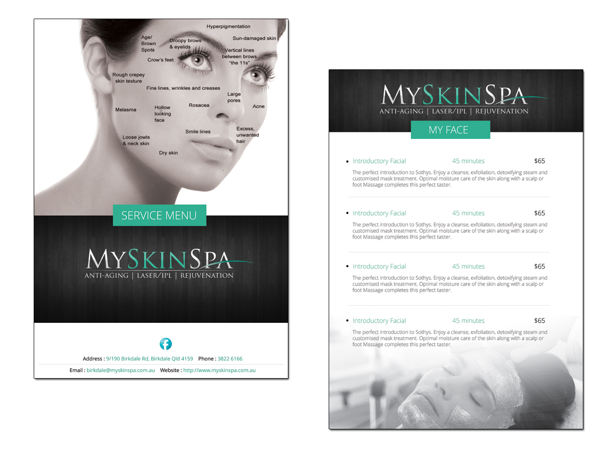 Brochure Design by roopaljain for MySkinSpa | Design #1964855