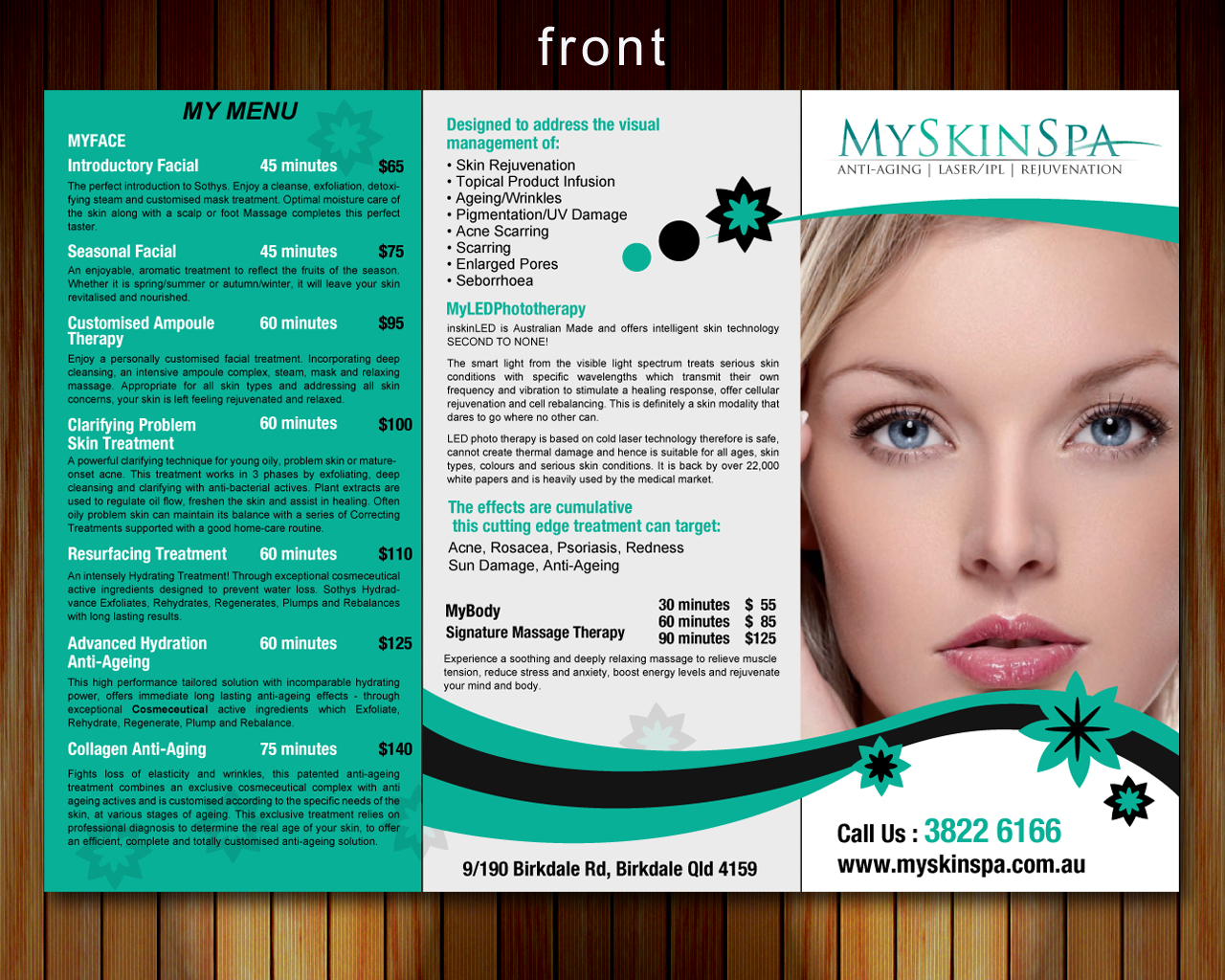 Broschüren-Design von Sbss für MySkinSpa | Design #1961476