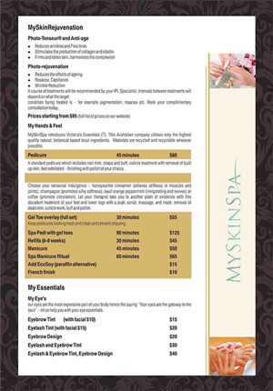 Diseño de Brochure por dkthedon para MySkinSpa | Diseño: #1994208