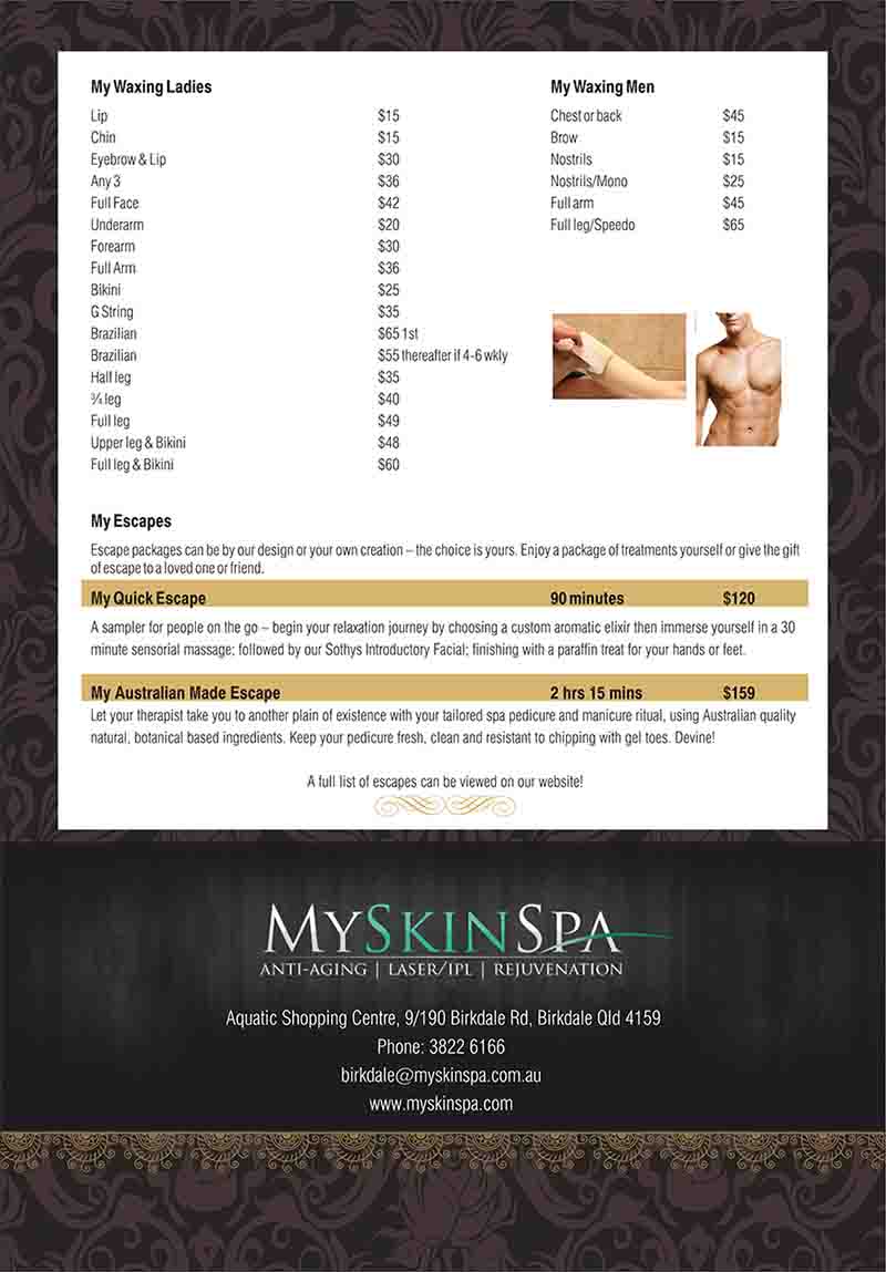 Brochure Design by dkthedon for MySkinSpa | Design #1994215