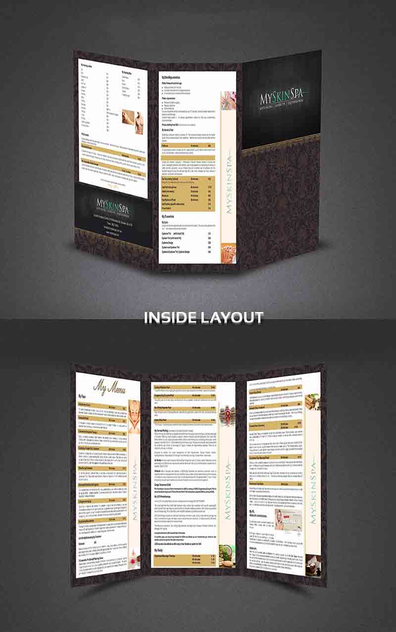 Brochure Design by dkthedon for MySkinSpa | Design #1994225