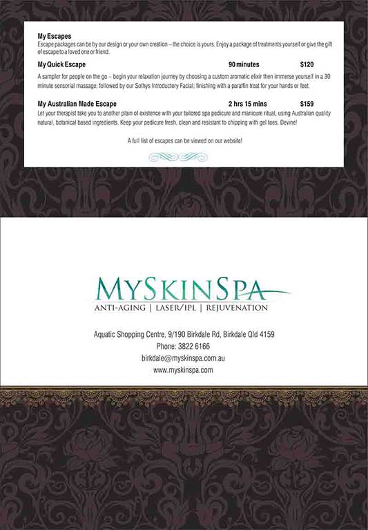 Brochure Design by dkthedon for MySkinSpa | Design #1994560