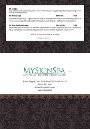 Diseño de Brochure por dkthedon para MySkinSpa | Diseño: #1994560
