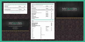 Diseño de Brochure por dkthedon para MySkinSpa | Diseño: #1996636