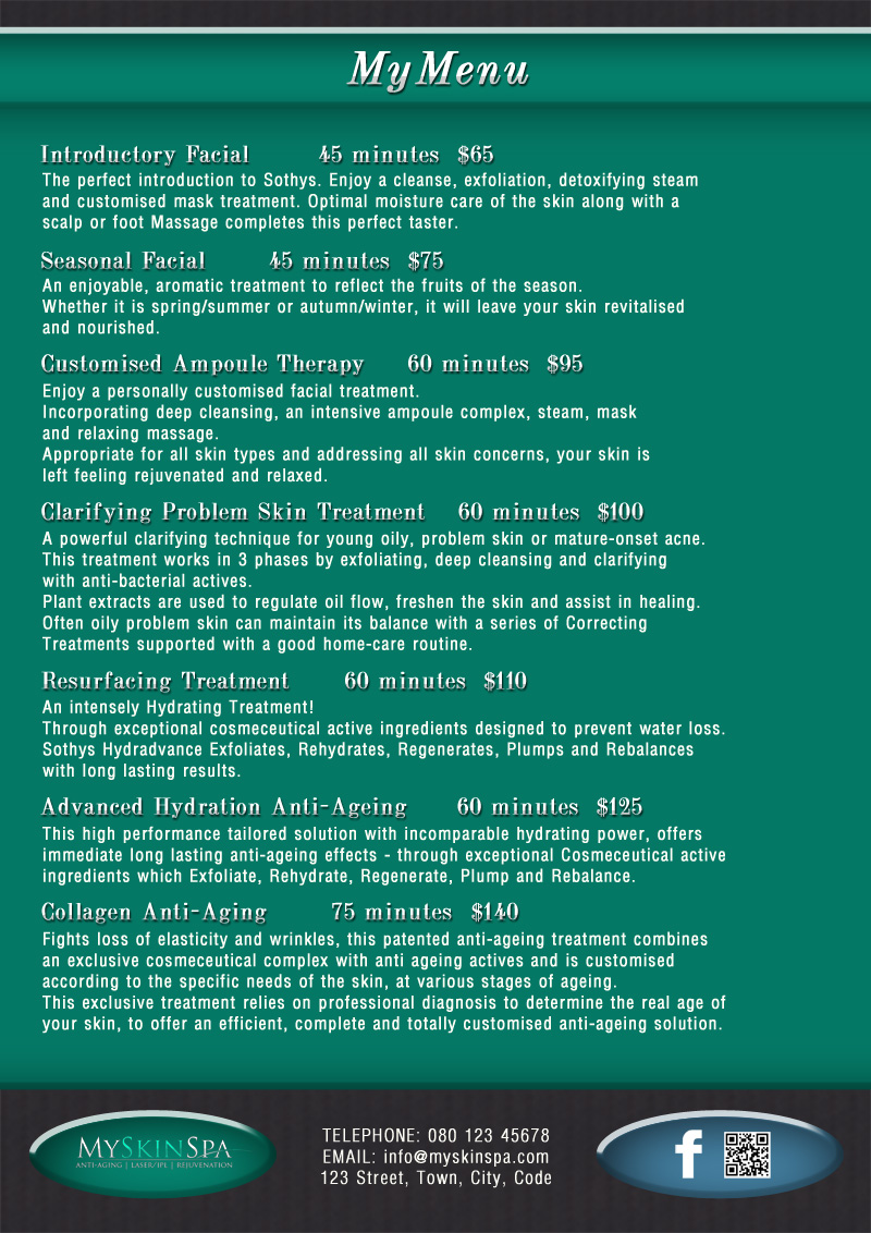 Brochure Design by Exphor for MySkinSpa | Design #1969115