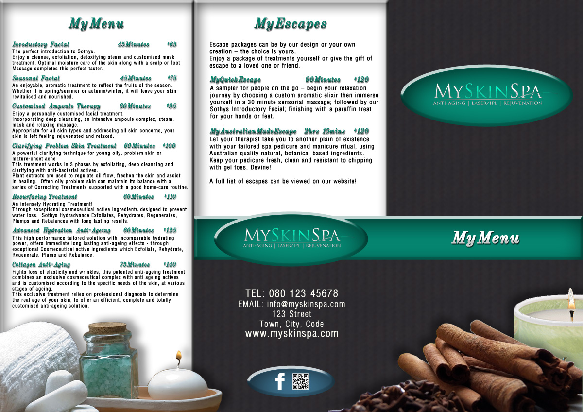 Brochure Design by Exphor for MySkinSpa | Design #1983041