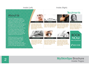 Diseño de Brochure por Ignited Design Studio para MySkinSpa | Diseño: #1983775
