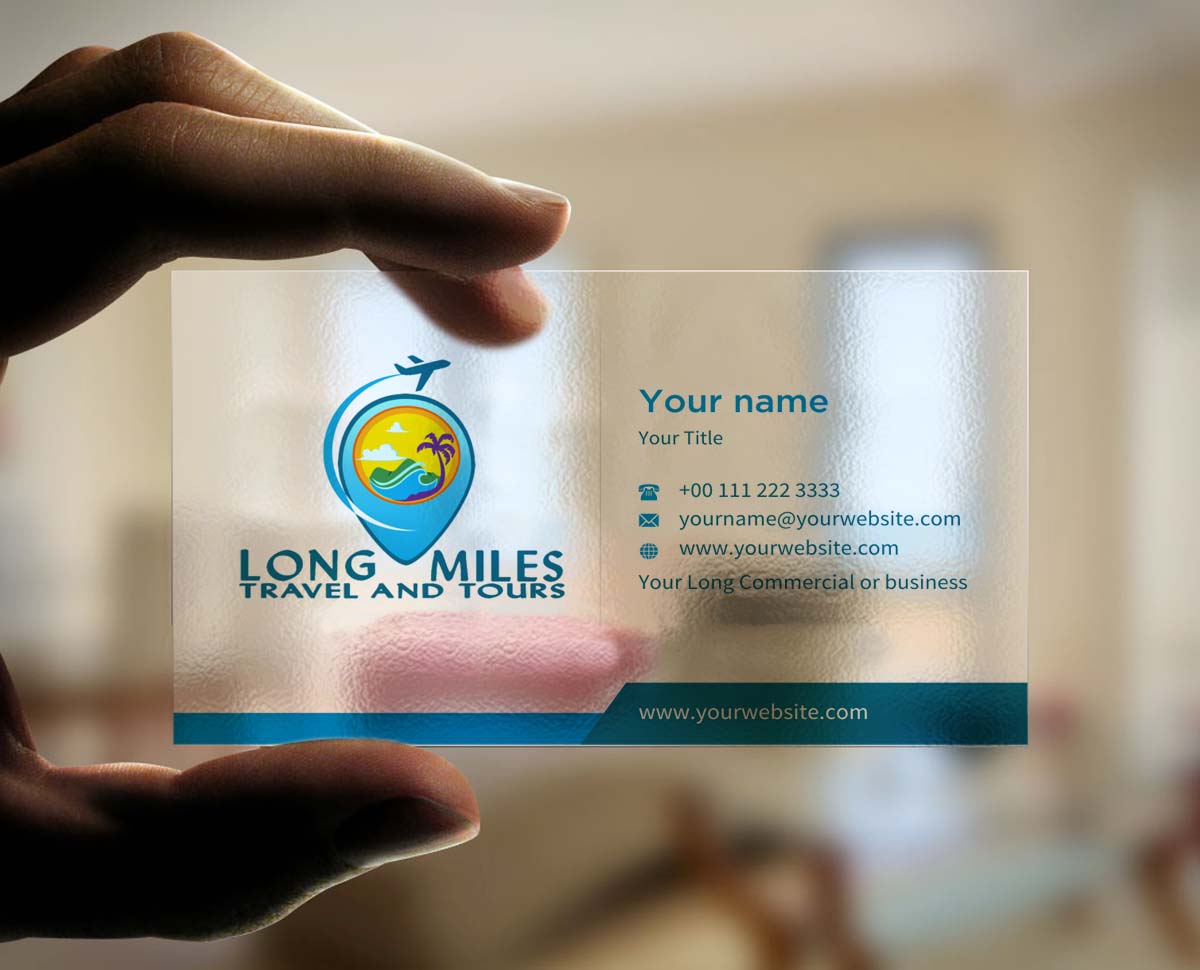 Business Card Design by INDIAN_Ashok for longmiles travel and tours | Design #8001288