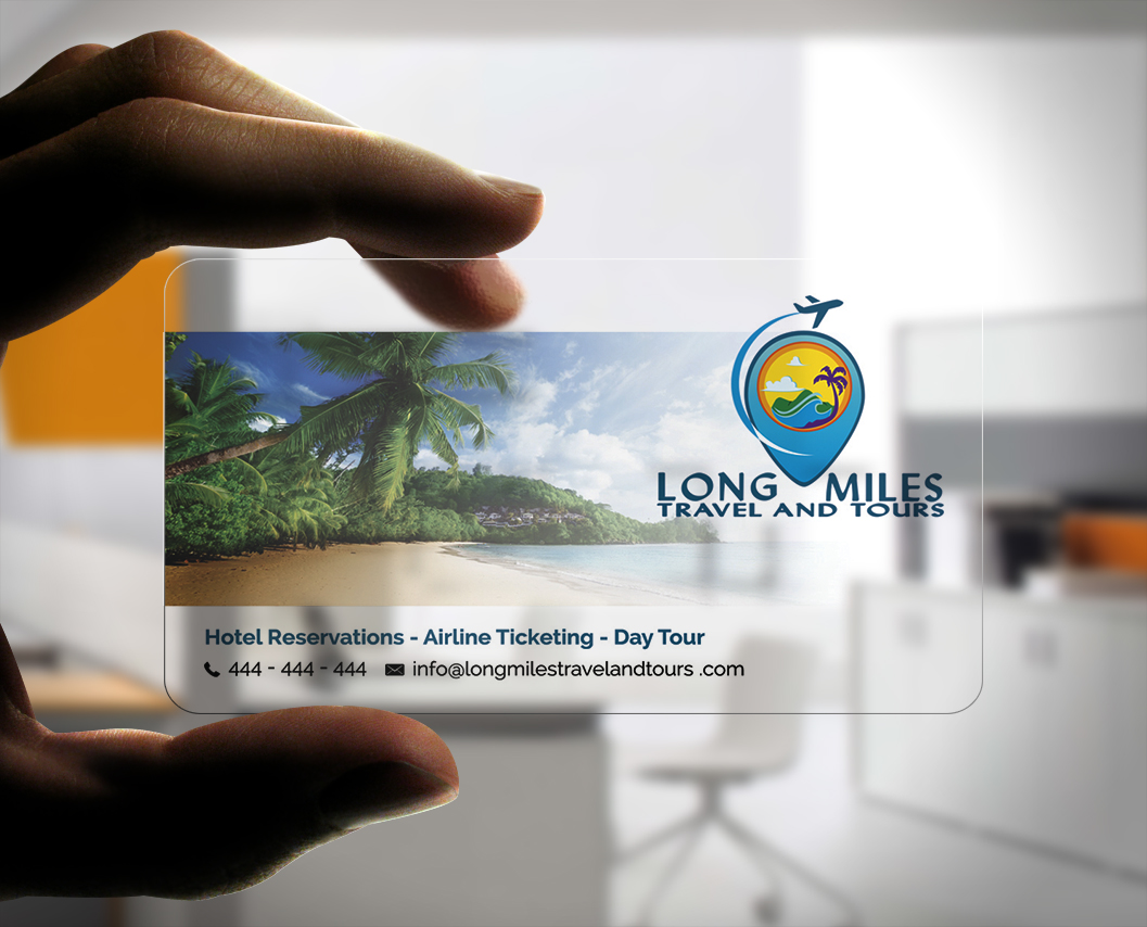 Business Card Design by Stylez Designz for longmiles travel and tours | Design #8008111