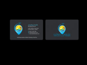 Business Card Design by Creations Box 2015 for longmiles travel and tours | Design: #8018266