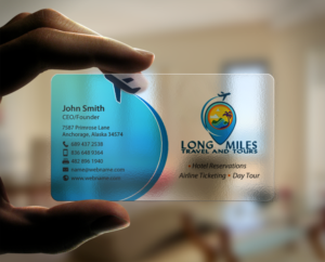 Business Card Design by chandrayaan.creative for longmiles travel and tours | Design: #8016705