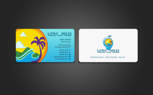Business Card Design by chandrayaan.creative for longmiles travel and tours | Design: #8016725
