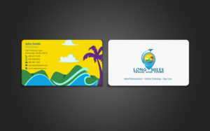Business Card Design by chandrayaan.creative for longmiles travel and tours | Design: #8016730