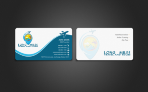 Business Card Design by chandrayaan.creative for longmiles travel and tours | Design: #8016732