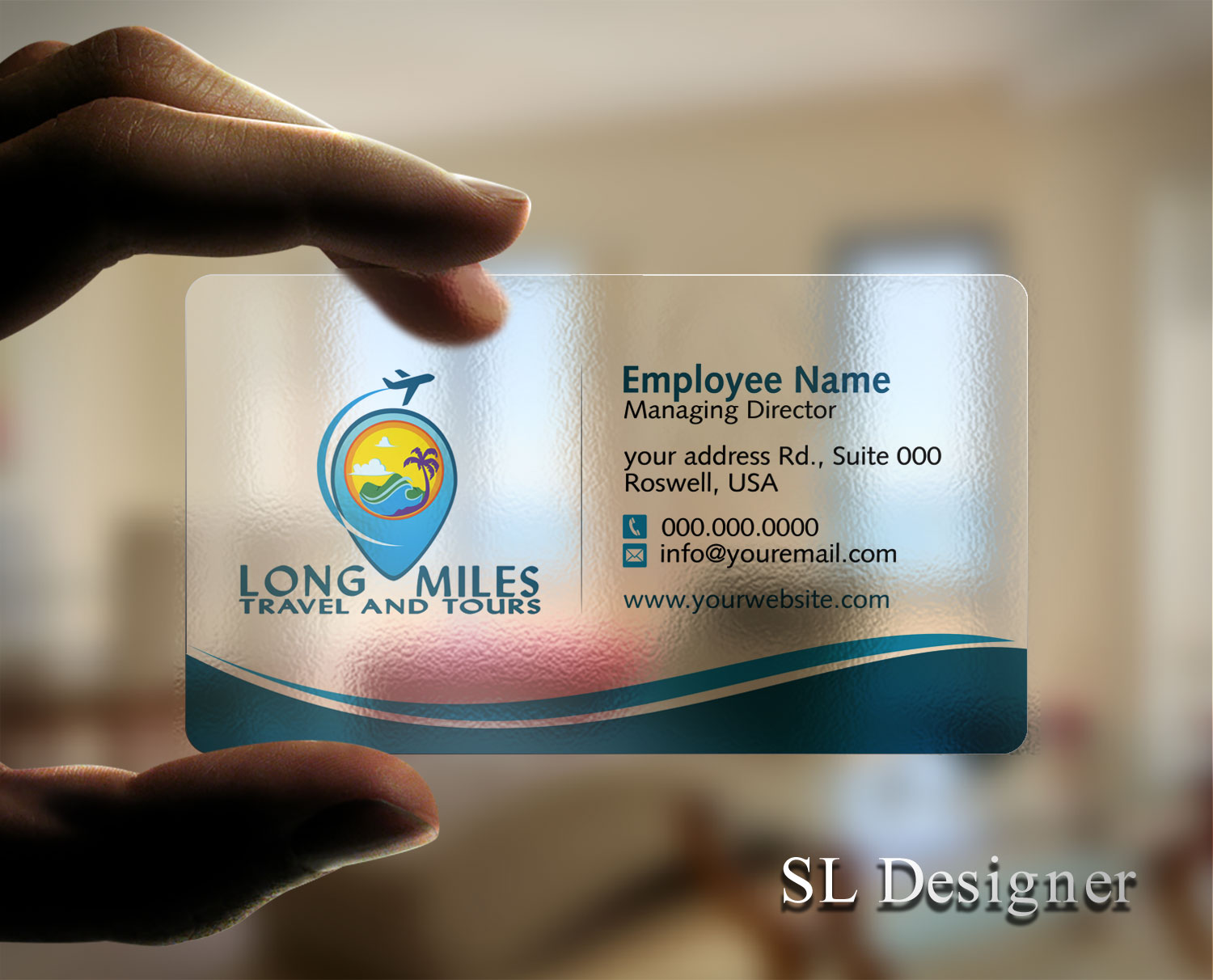 Business Card Design by SL Designer for longmiles travel and tours | Design #8008070