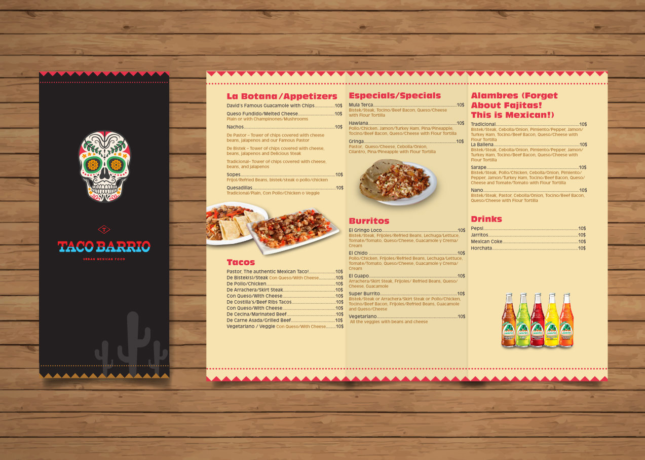 Menu Design by Giuliana  for this project | Design #8009857