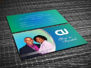 Invite Card (Ministers) (business cards used for personal invitation to our church) | Visitenkarten-Design von SyncFuse™ Solutions