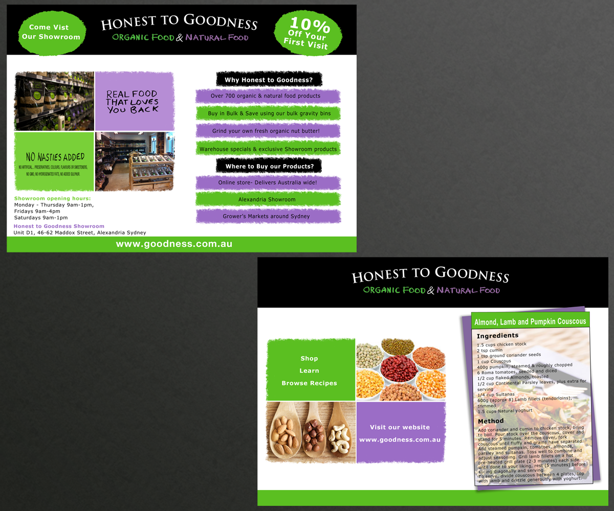 Flyer Design by Inspyre Design for Honest to Goodness | Design #1999575