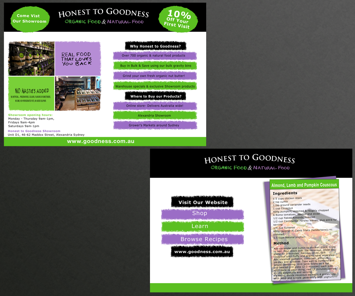 Flyer Design by Inspyre Design for Honest to Goodness | Design #1999596