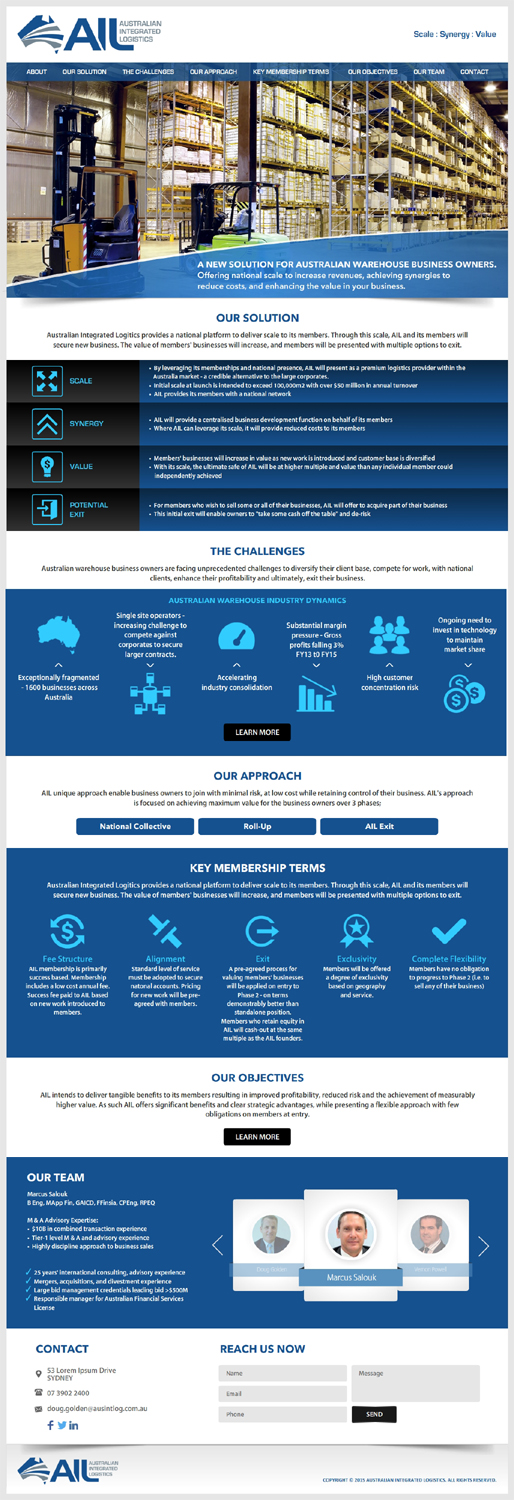 Web Design by -Marc- for this project | Design #8438460