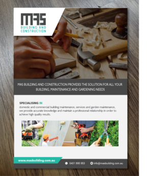 Flyer Design by alex989 for MAS Building and Construction | Design: #8151192